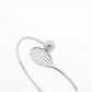 Wire Flex tennis bracelet with silver racquet and textured ball detail