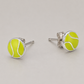 Green Tennis Ball Studs