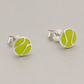 Green Tennis Ball Studs