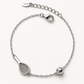 Sleek Racquet and Ball Bracelet on satin with silver racquet and ball detail