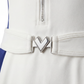 Detail shot of a belt and waist feature on a women’s tennis dress, designed for support and a flattering silhouette.