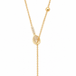 Ball Through Tennis Racquet Necklace