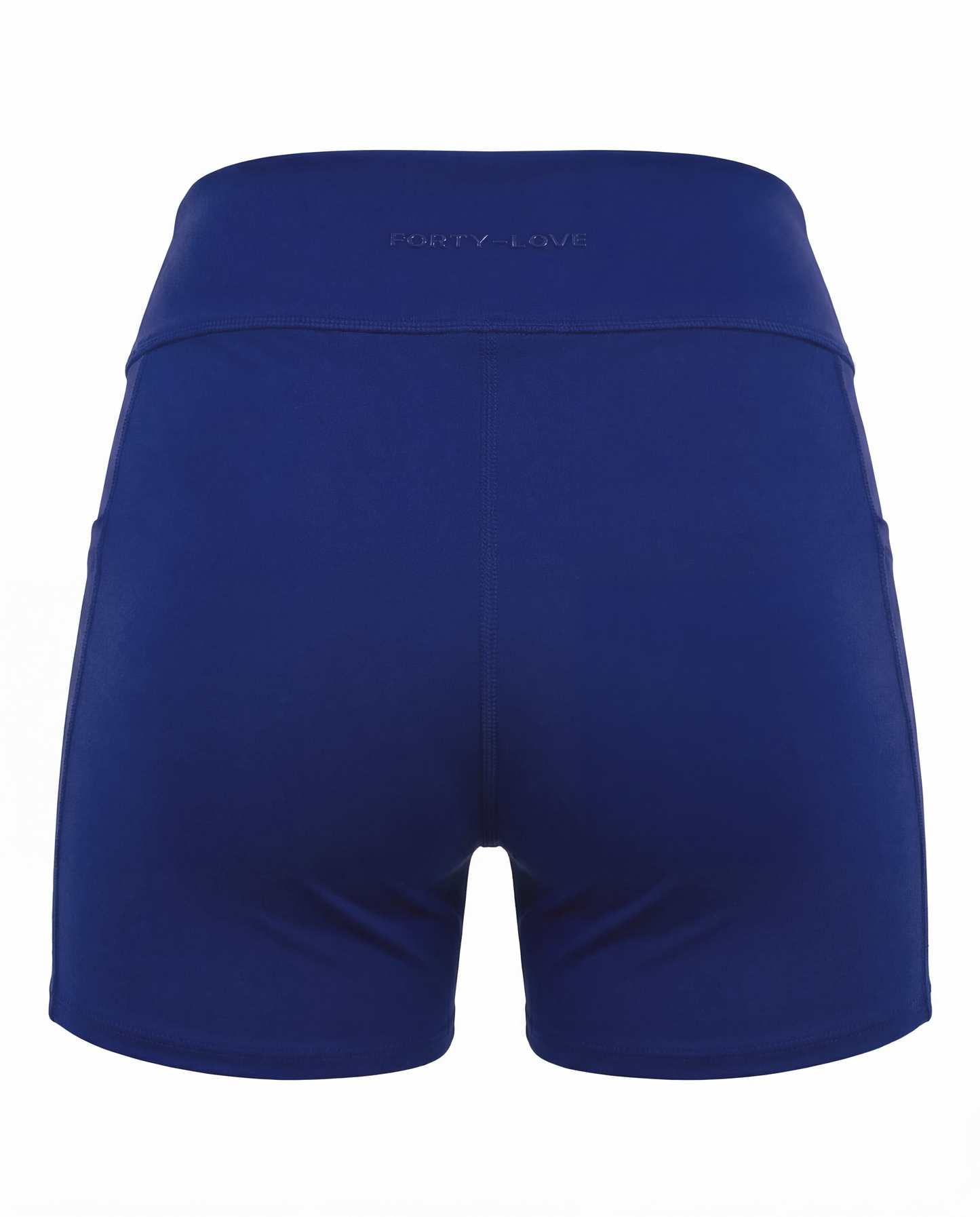 Back view of navy undershorts designed to pair with a women’s tennis dress for comfort and movement.