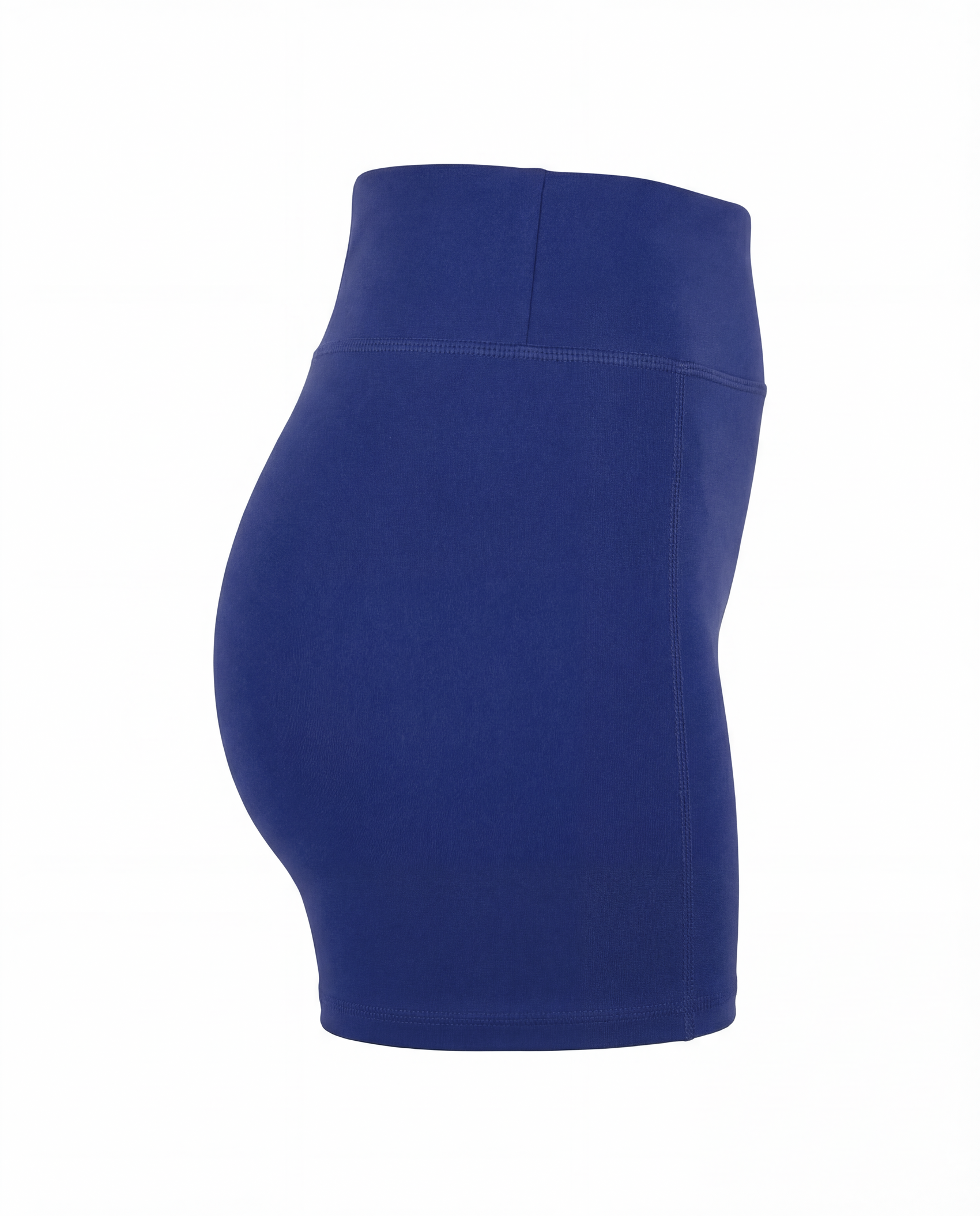 Side profile of navy undershorts showing stretch fabric and athletic fit for women’s tennis wear.