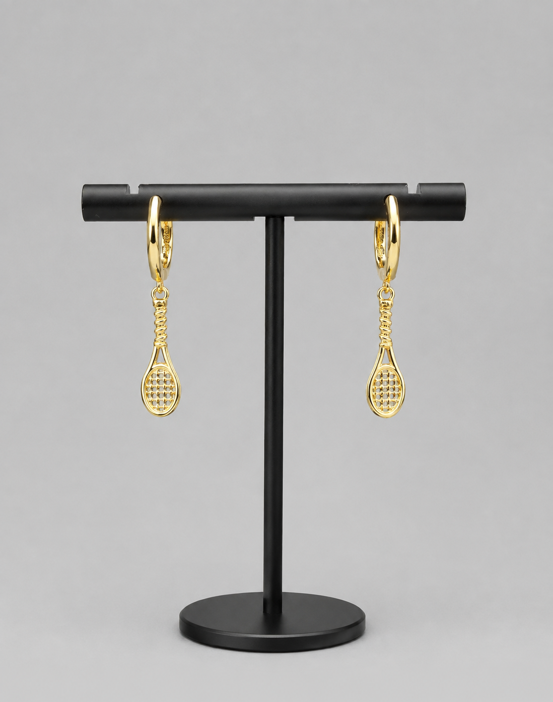 Tennis Racquet Ring Earring