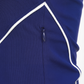 Close-up detail of zip and seam on a women’s tennis jacket, showcasing premium construction and performance finish.