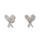 Crossed Racquet Mini Studs