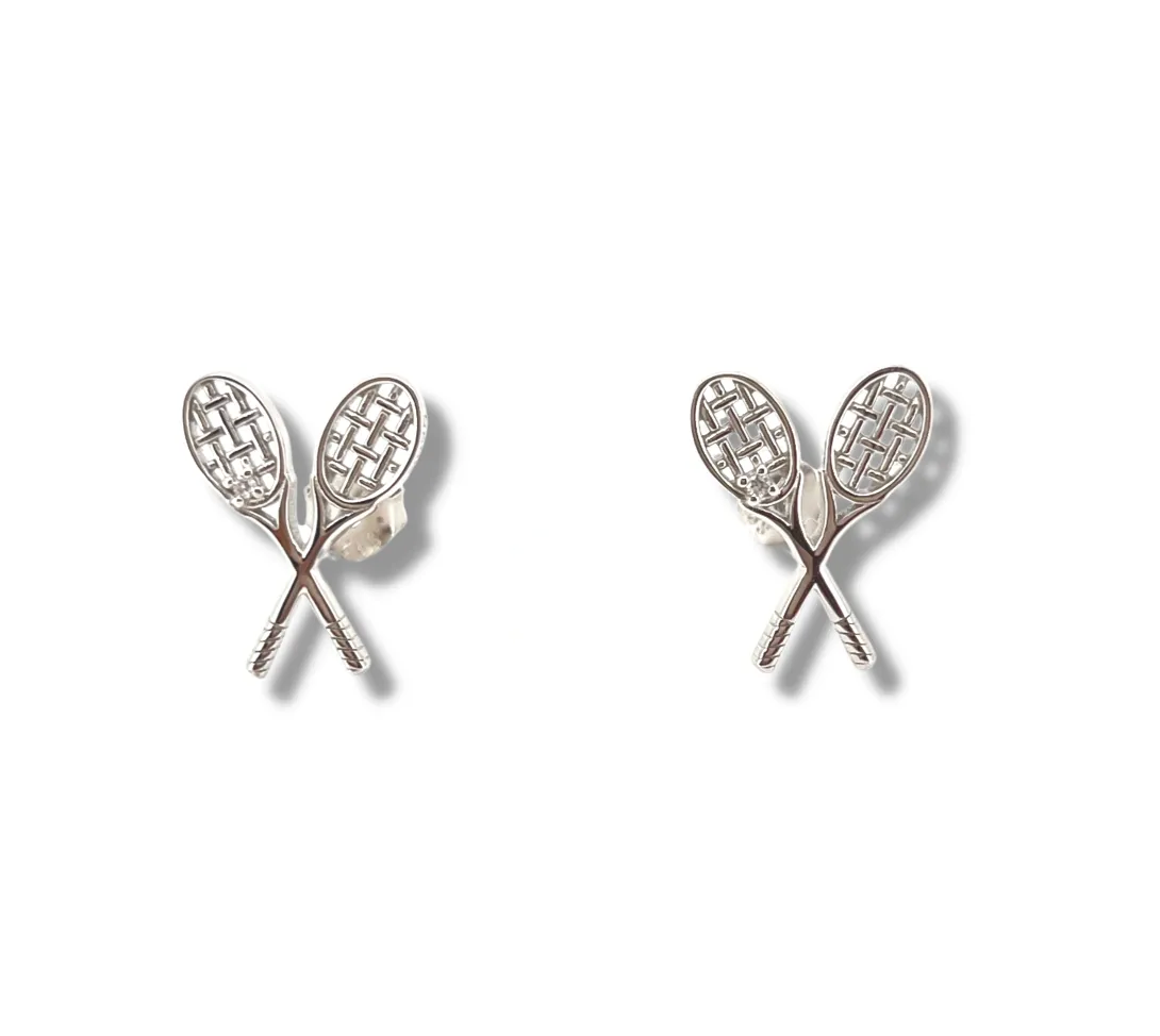 Crossed Racquet Mini Studs