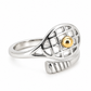 14K Gold Tennis Ball Ring