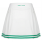 Back product image of a white women’s tennis skort showing clean waistband and tailored fit.
